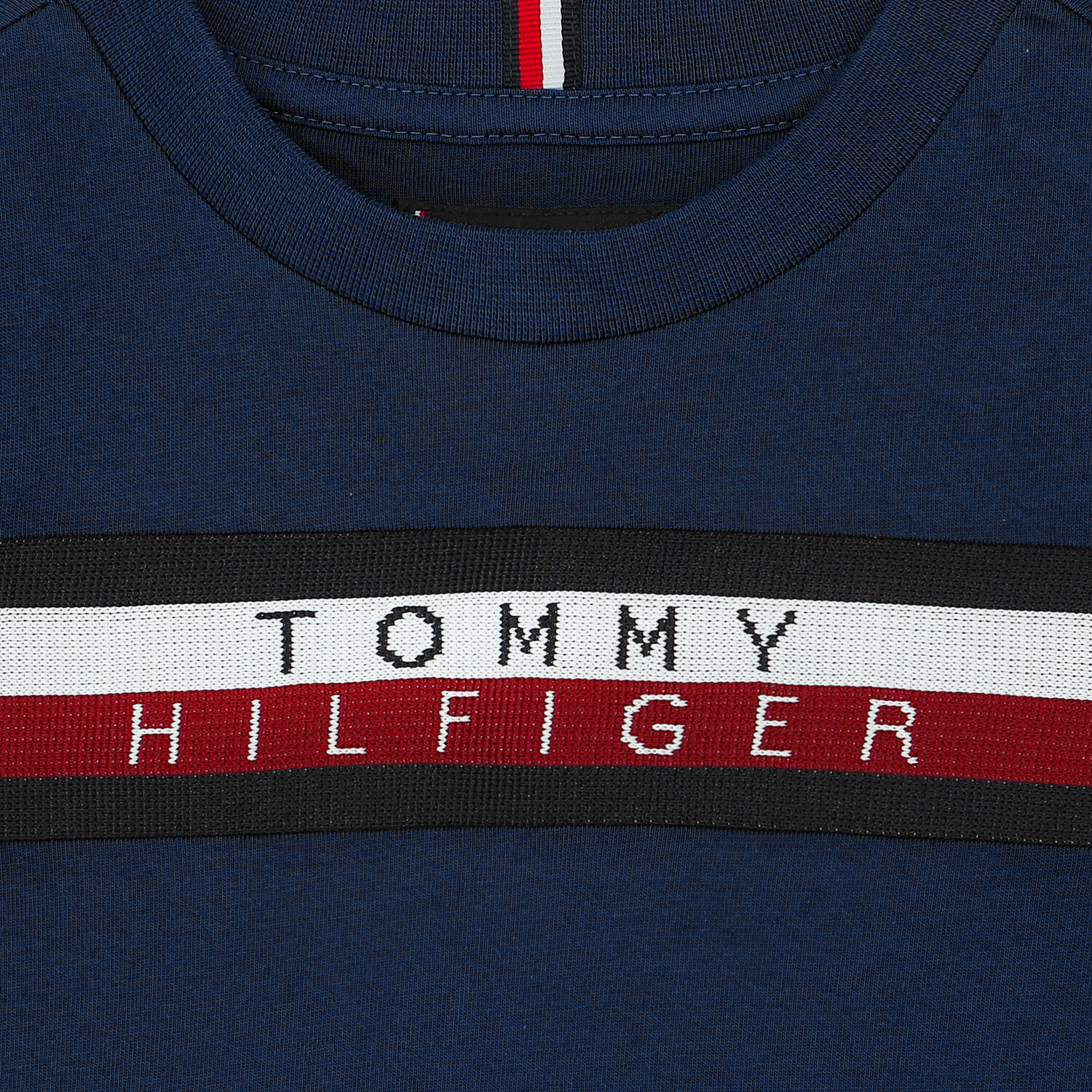 تيشيرت بالشعار باللون الكحلى للاولاد, 1, hi-res