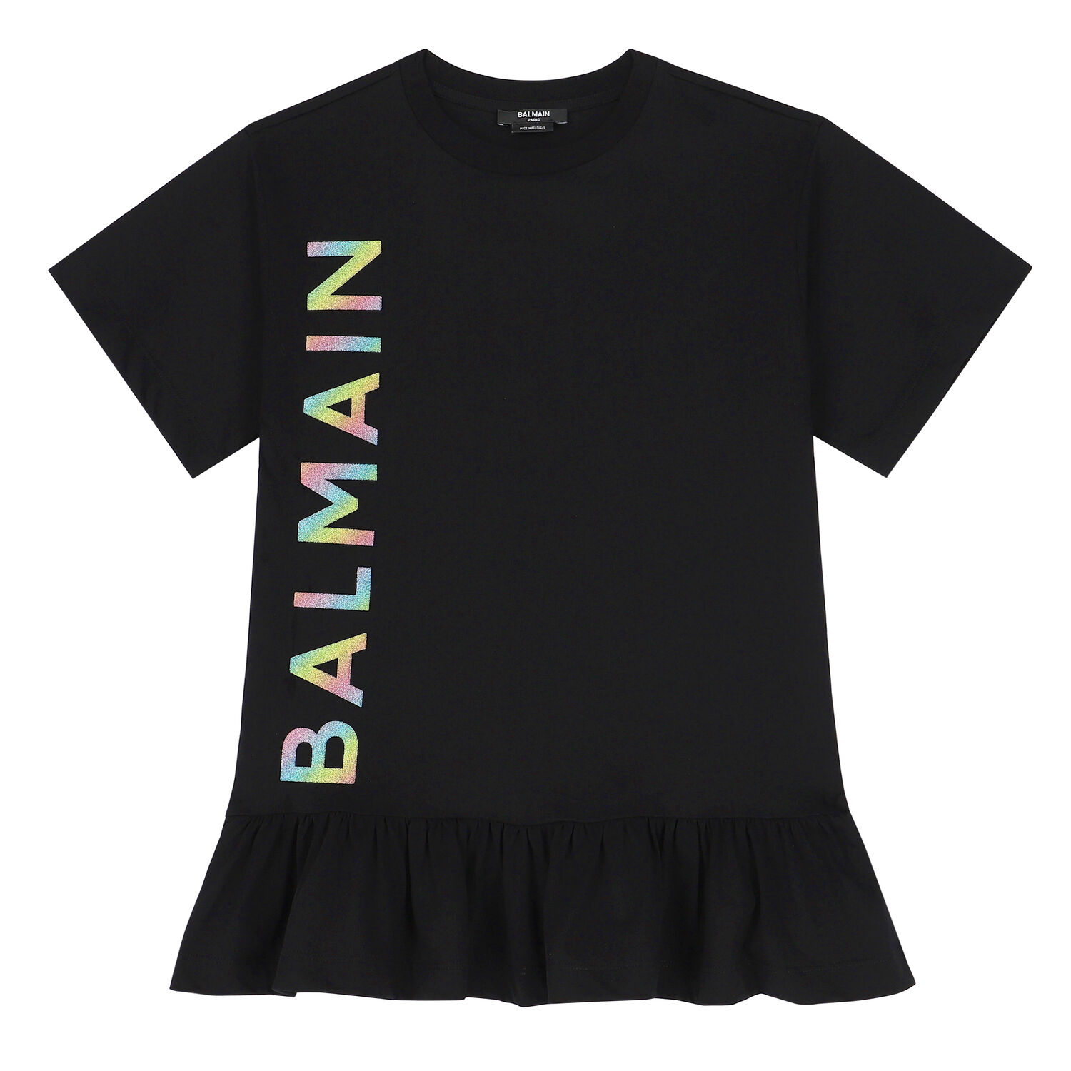 Girls Black Logo Dress, 1, hi-res image number null
