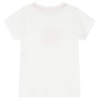 Girls White Flower T-Shirt, 1, hi-res