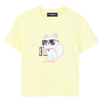 Girls Yellow Choupette T-Shirt