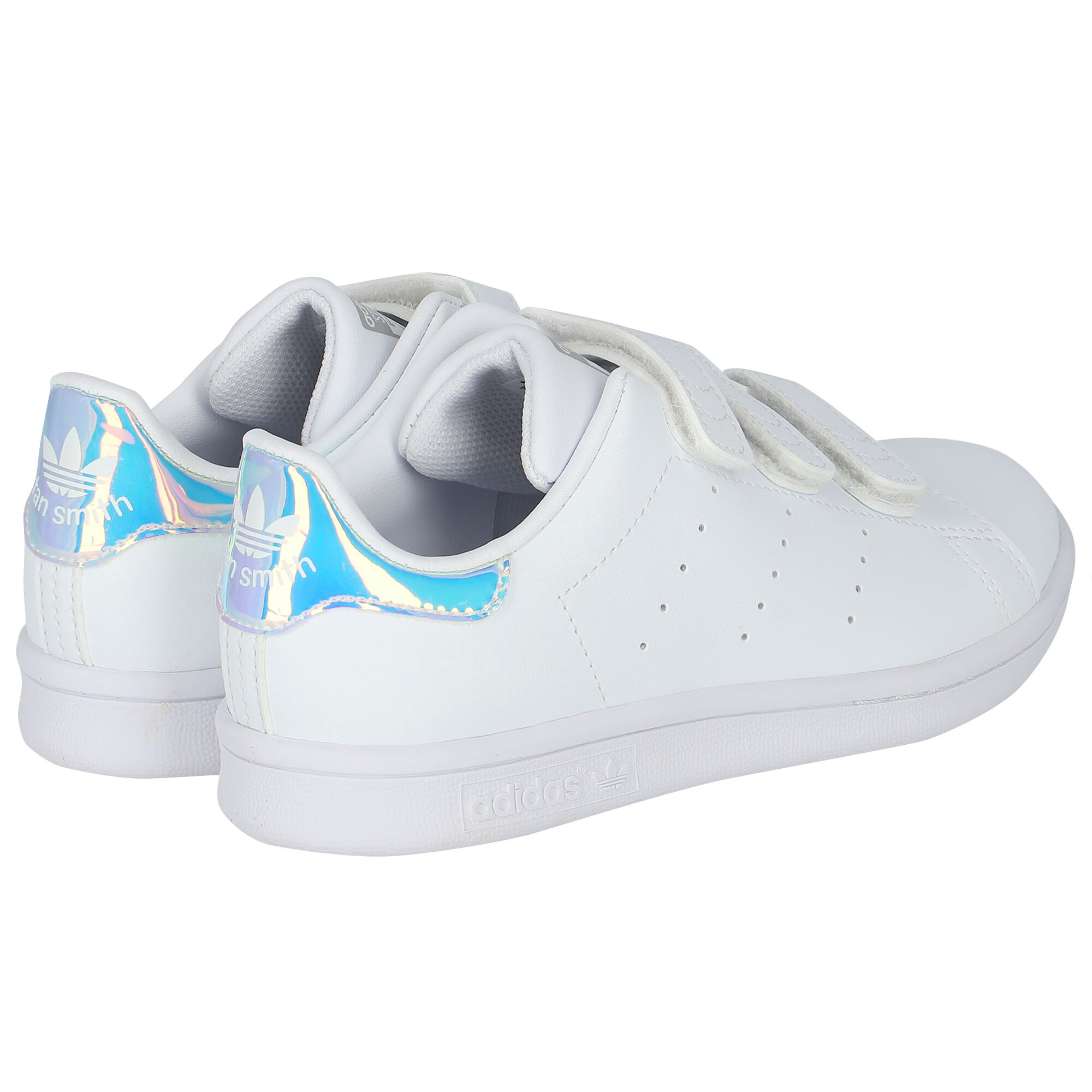 Originals junior stan smith trainer iridescent white  hotsell silver