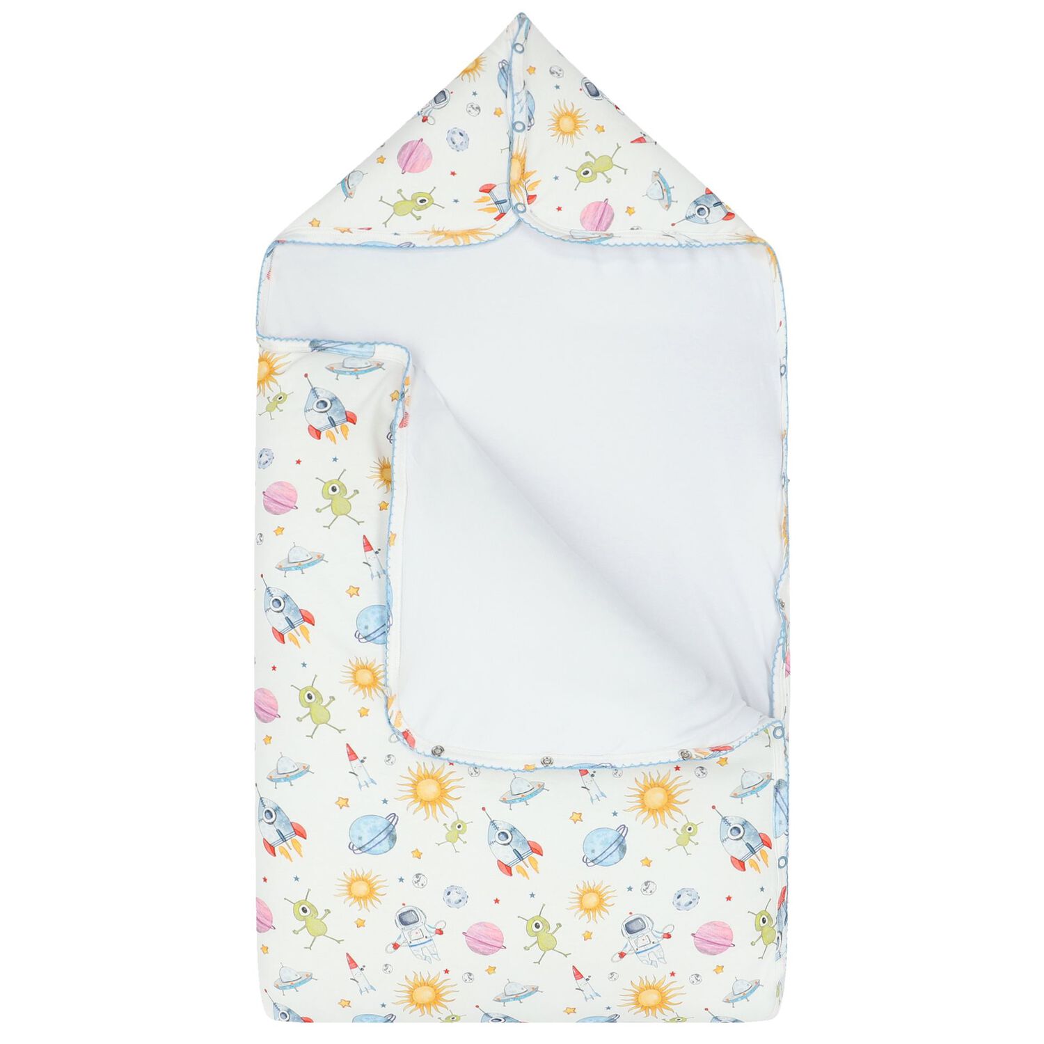 Baby Boys White Space Baby Nest, 1, hi-res