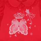 Girls Red Ruffle Tulle Dress, 1, hi-res