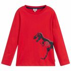 Paul Smith Junior Boys Red Long Sleeve Top