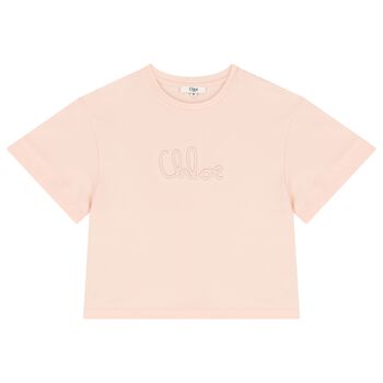 Girls Pink Logo T-Shirt