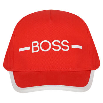 Younger Boys Red Logo Cap