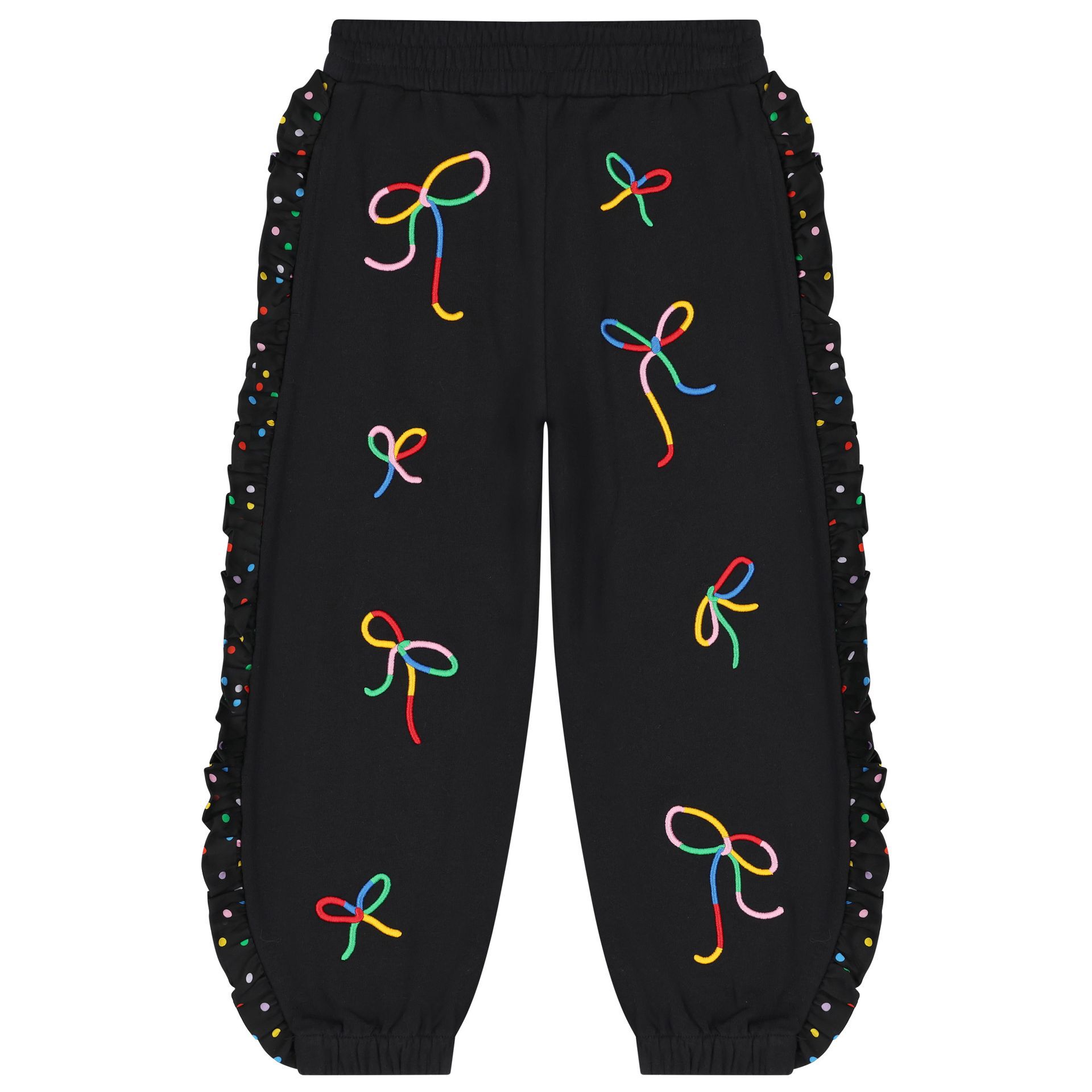 Stella McCartney Girls Black Bow Joggers Junior Couture UAE