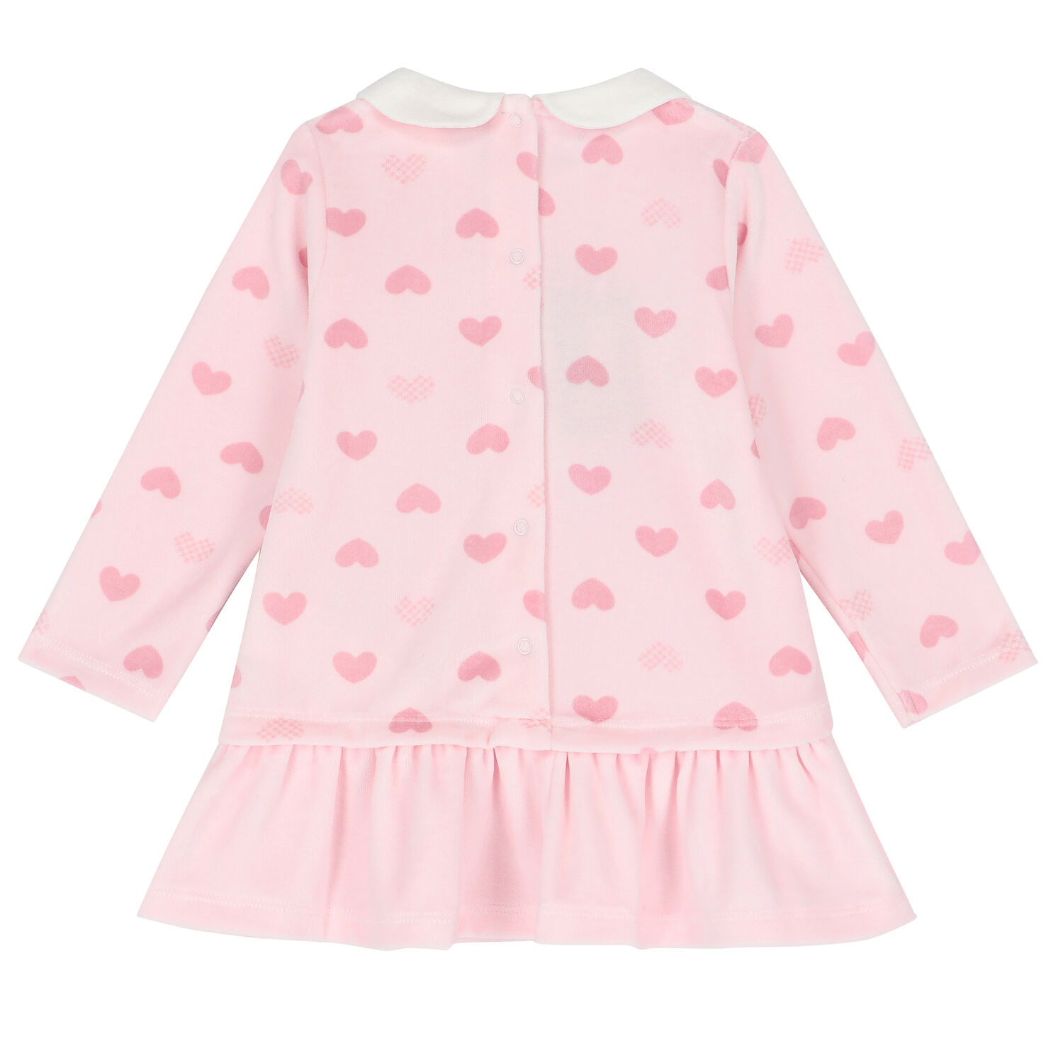 فستان بطبعة قلوب باللون الوردى, 1, hi-res