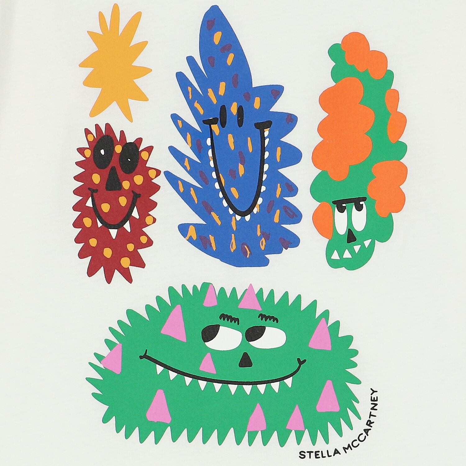 توب بنات بأكمام بالشعار باللون العاجى, 1, hi-res image number null