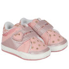 Baby Girls Pink Heart Pre Walker Shoes, 1, hi-res