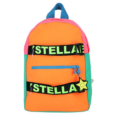 Girls Colour Logo Backpack