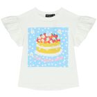 Girls Ivory Cake T-Shirt, 2, hi-res