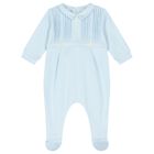 Baby Boys Blue Babygrow, 1, hi-res