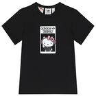 طقم بنات شورت هالو كيتي باللون الأسود, 1, hi-res