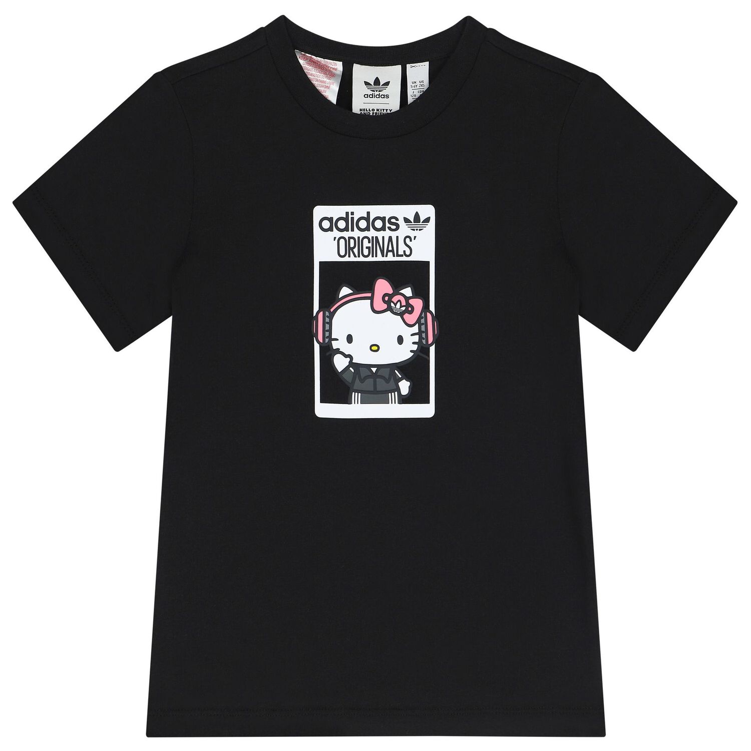 طقم بنات شورت هالو كيتي باللون الأسود, 1, hi-res