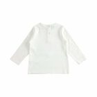Girls White Cotton Top, 1, hi-res