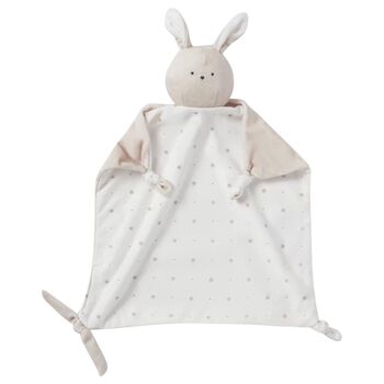 White & Beige Baby Comforter
