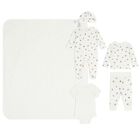 Baby Girls Ivory Polo Bears & Berry Babygrow Gift Set, 1, hi-res