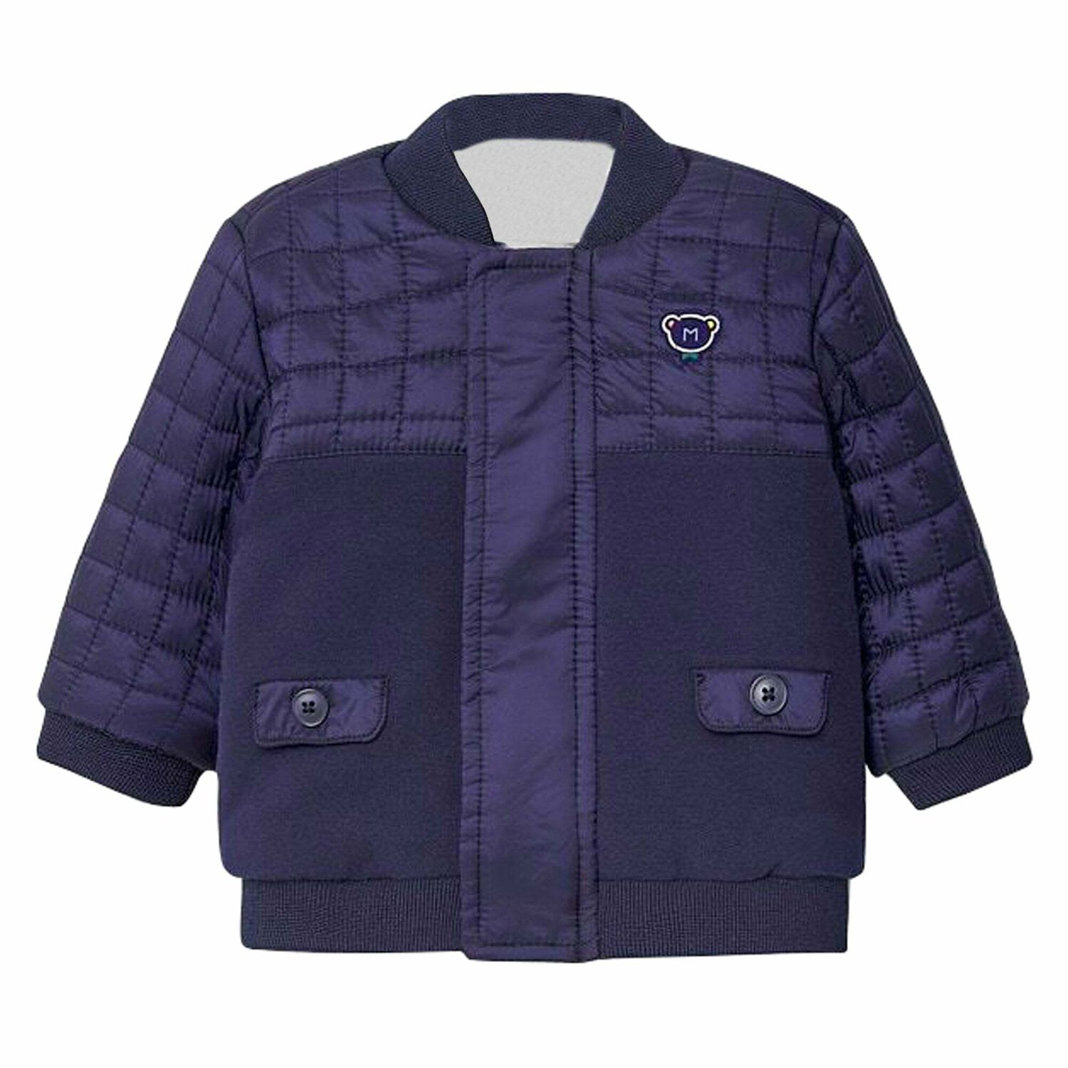 Younger Boys Navy Blue Jacket, 1, hi-res image number null