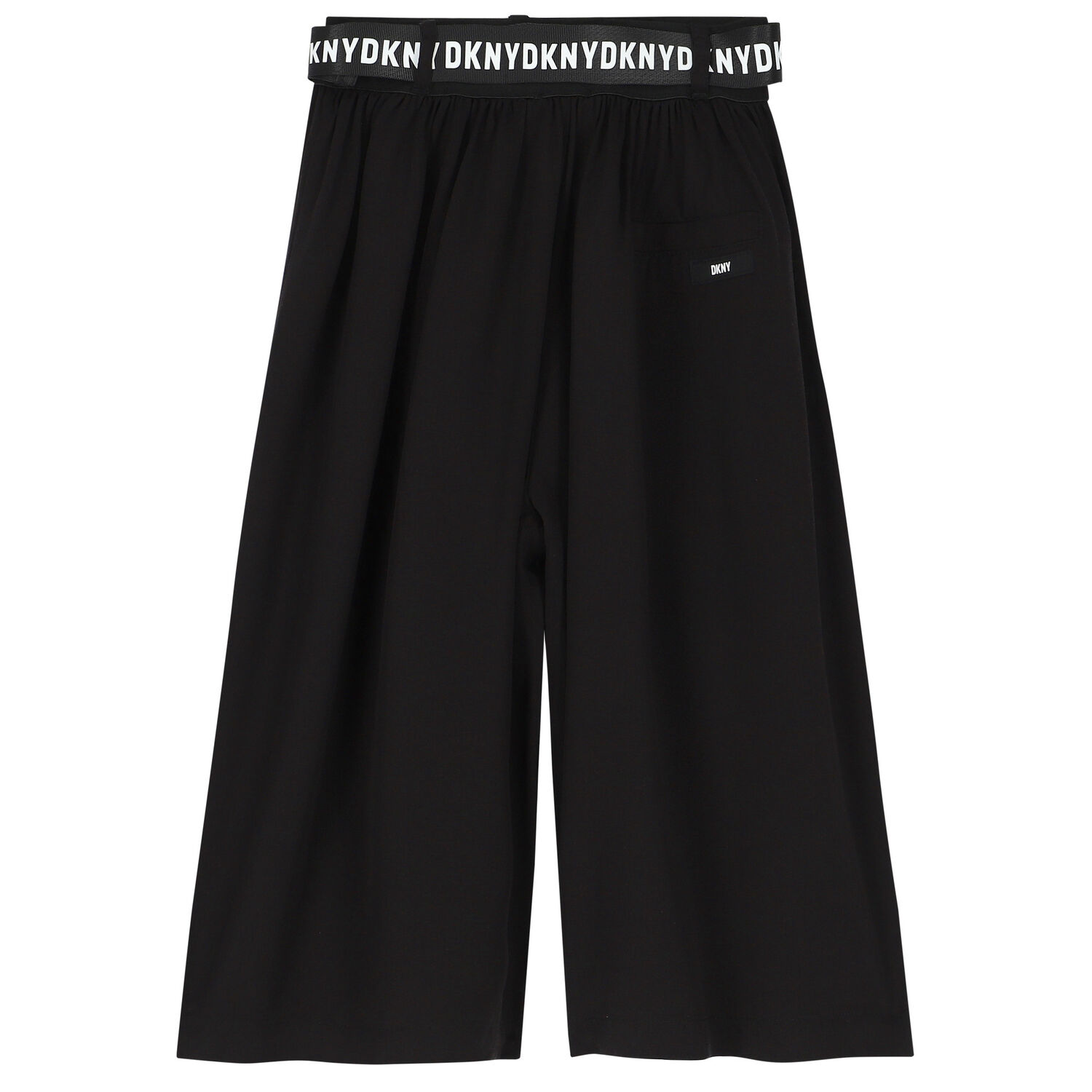 بنطبون بنات قصير بالشعار باللون الاسود, 1, hi-res