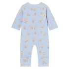 Baby Boys Blue Bunny Romper, 2, hi-res