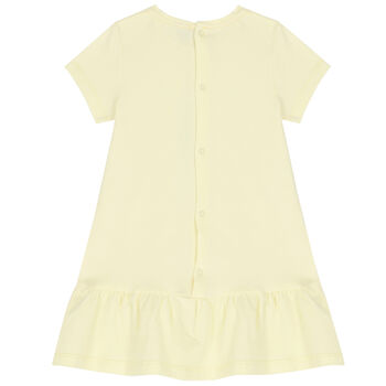 Younger Girls Yellow Logo Bag Dress