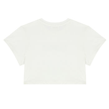 Girls White Logo T-Shirt