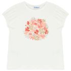 Girls White & Pink Tulle Skirt Set, 1, hi-res