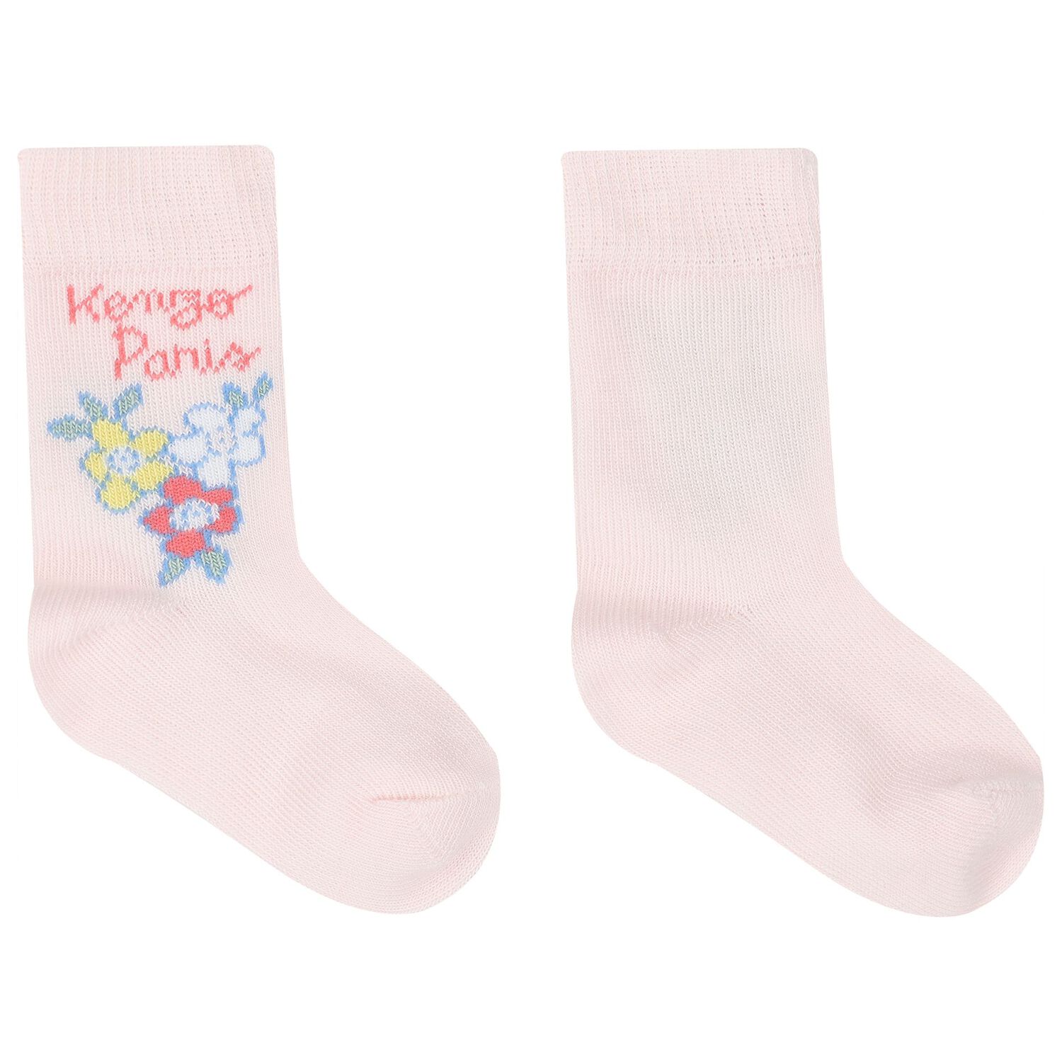 Baby Girls Pink Logo Socks ( 2-Pack ), 1, hi-res image number null