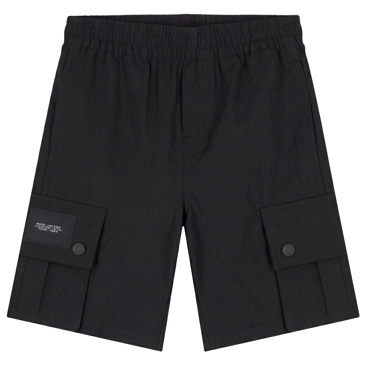 Boys Black Shorts, 1, hi-res
