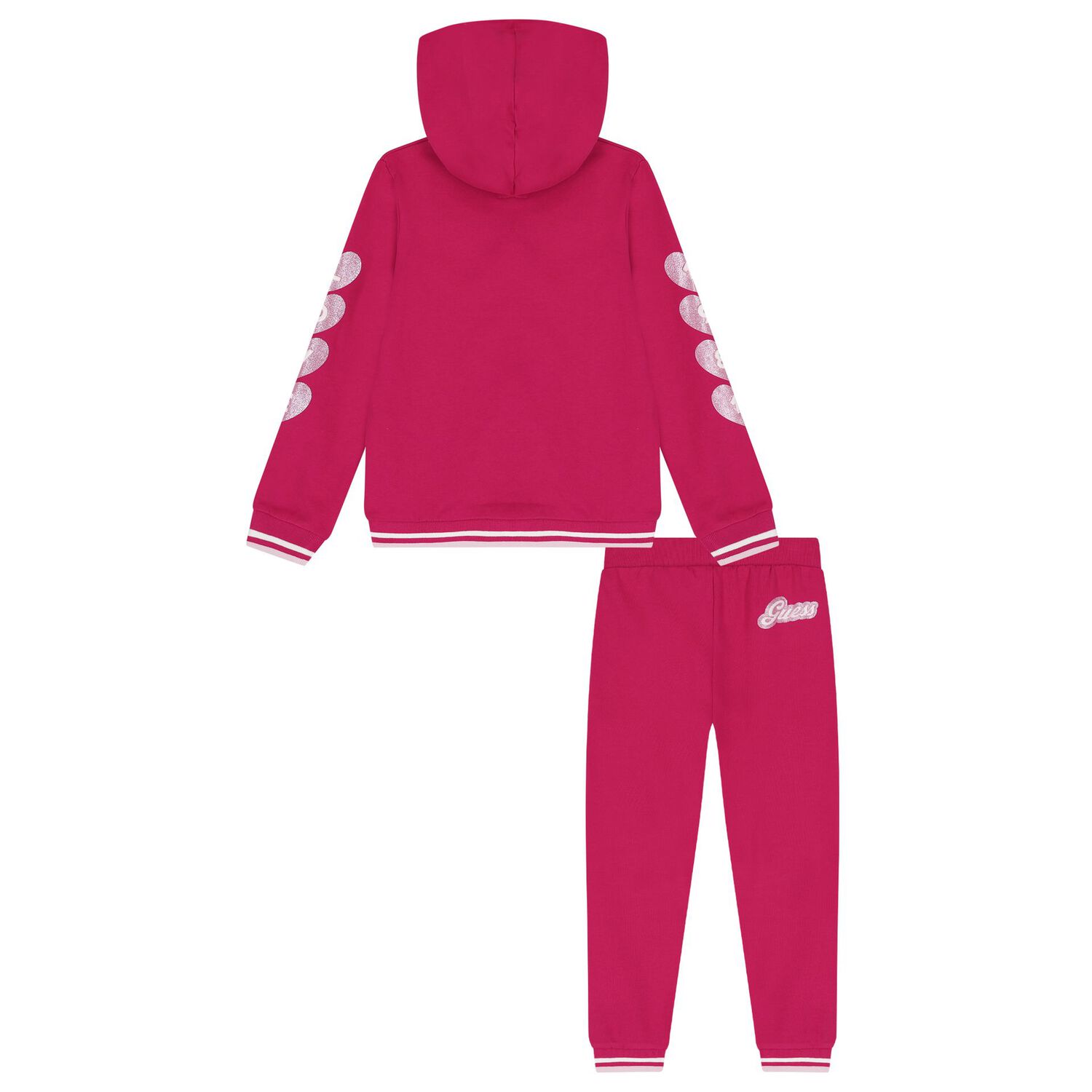 Girls Pink Logo Tracksuit, 2, hi-res