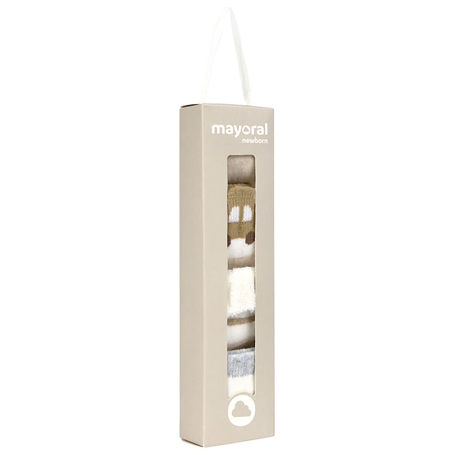 جوارب بنات باللون العاجى والبيج ( 4 قطع ) , 1, hi-res