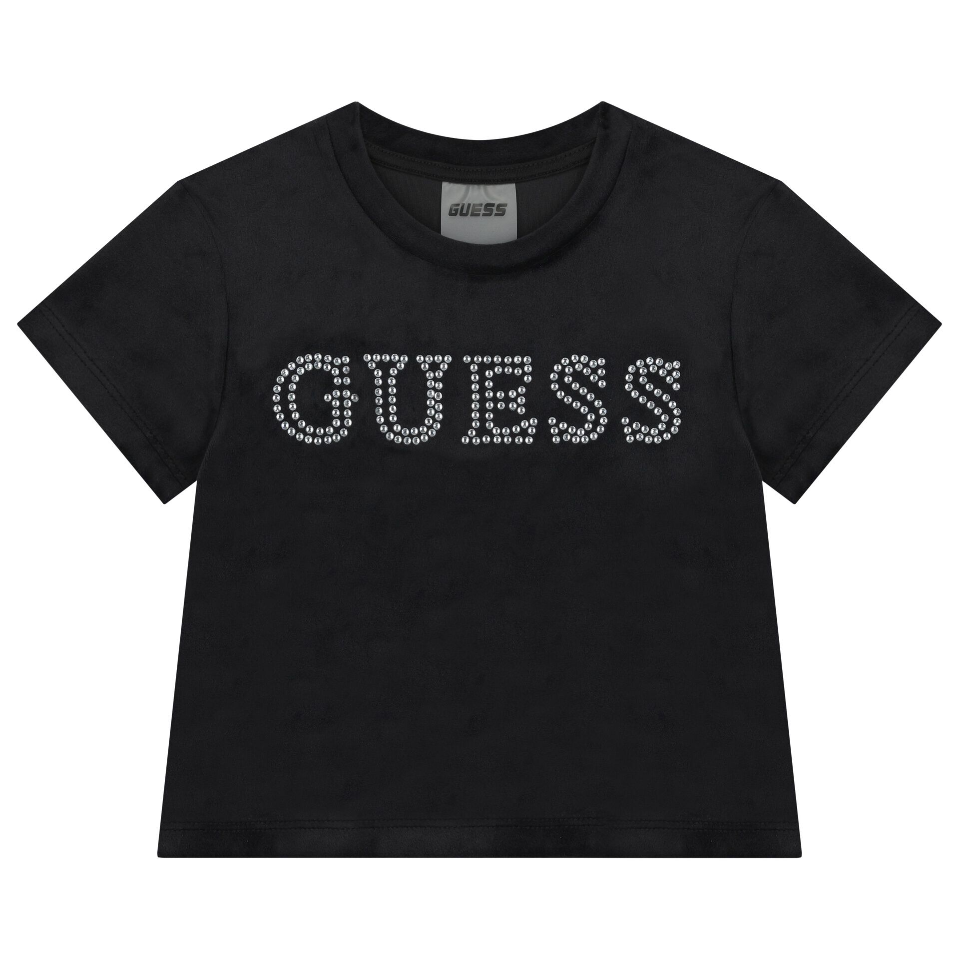 Guess Girls Black Logo T Shirt Junior Couture UAE