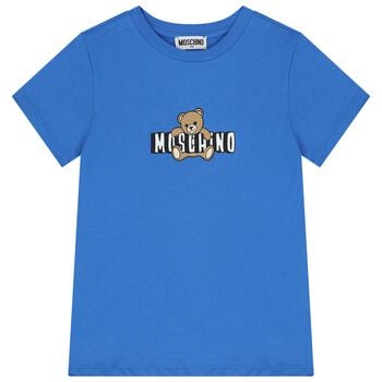 Blue Teddy Bear Logo T-Shirt