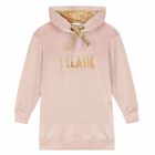 Girls Pink Logo Sweatshirt Dress, 1, hi-res