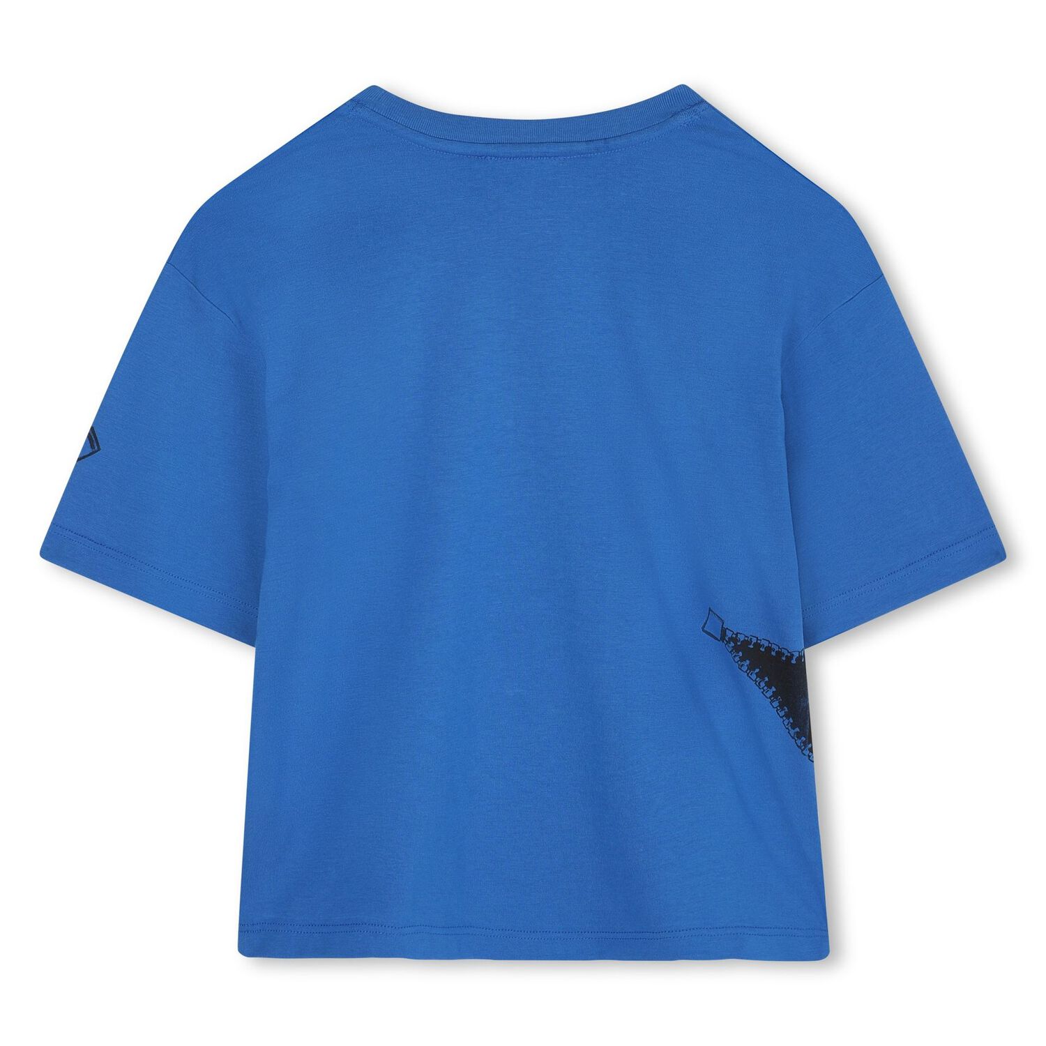 Boys Blue Zipped Logo T-Shirt, 2, hi-res image number null