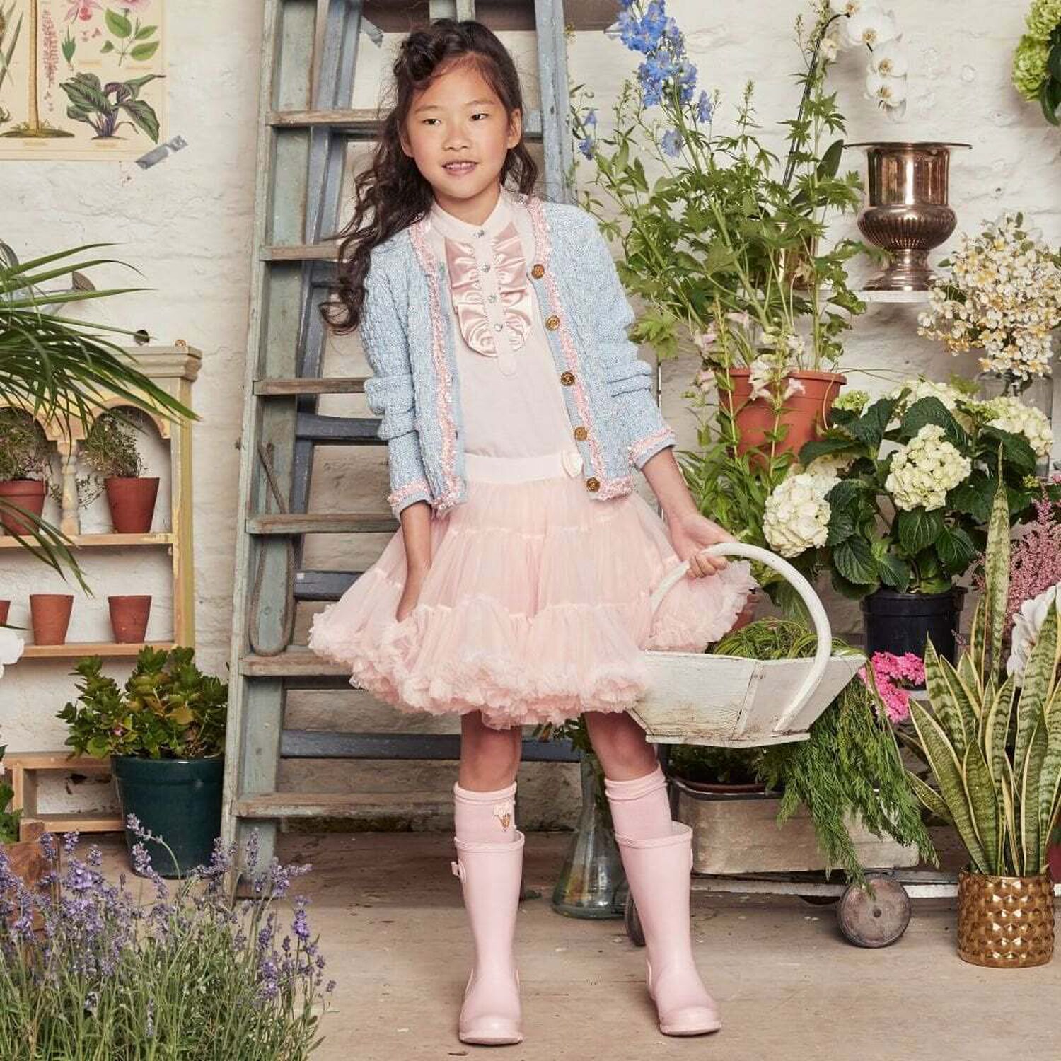 Girls Pink Tutu Skirt, 3, hi-res