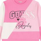 Girls Pink Logo Sweatshirt, 1, hi-res