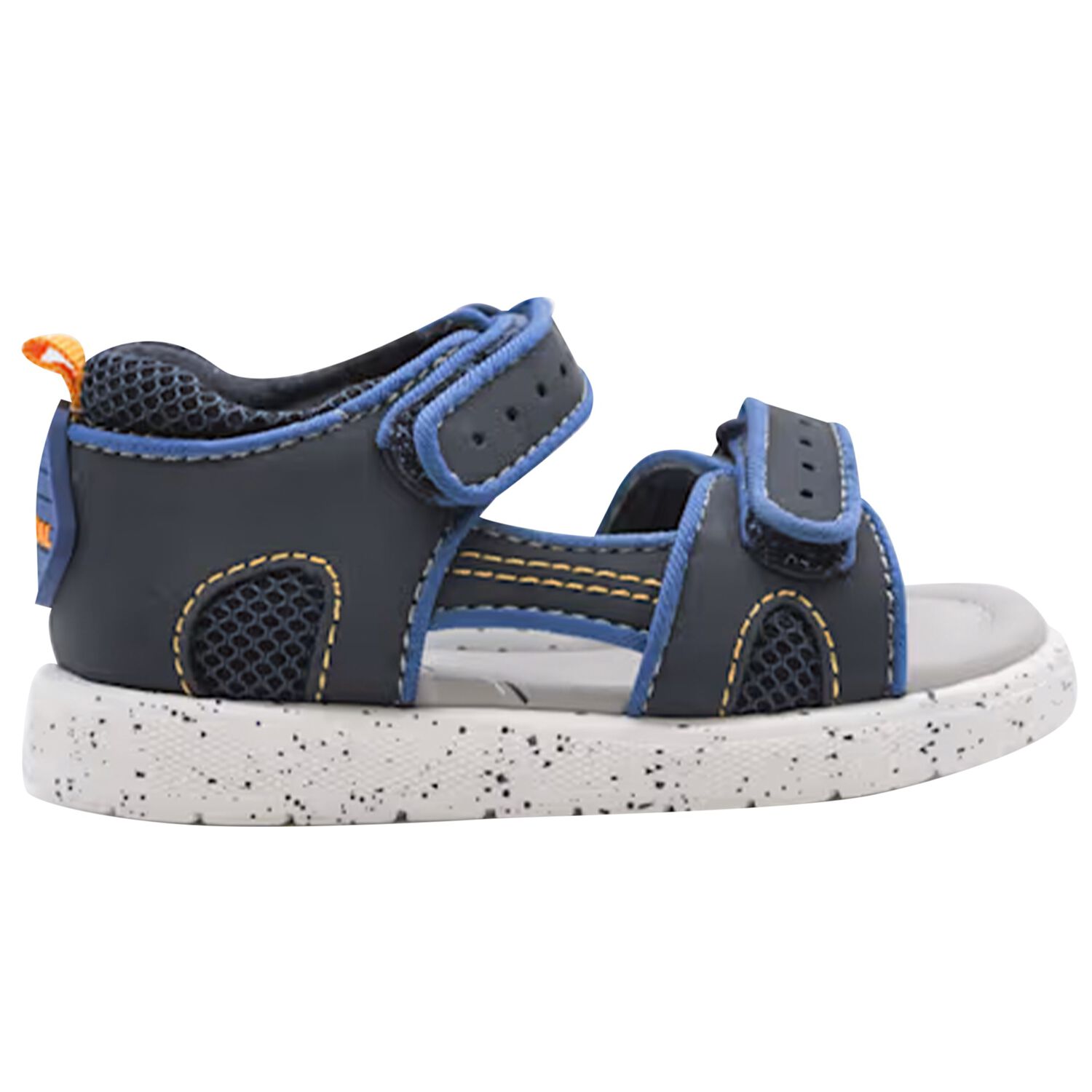 Younger Boys Blue Sandals, 1, hi-res