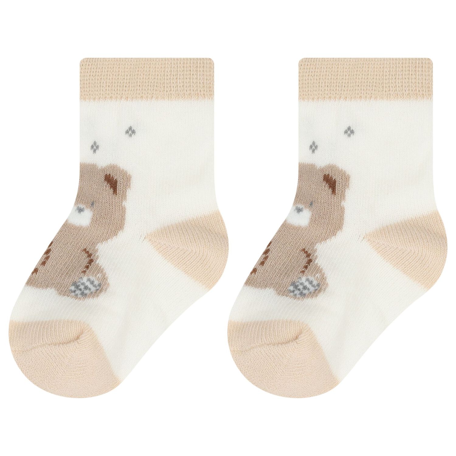 Beige & Ivory Baby Socks ( 4-Pack ), 1, hi-res