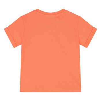 Younger Boys Orange Shark T-Shirt