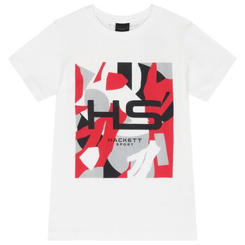 Boys White Logo T-Shirt