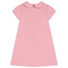 Girls Pink Bow Dress, 2, hi-res