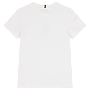 Boys White Logo T-Shirt