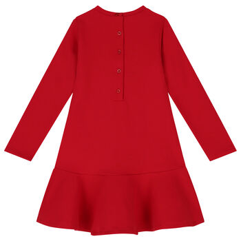 Girls Red Christmas Tree Dress