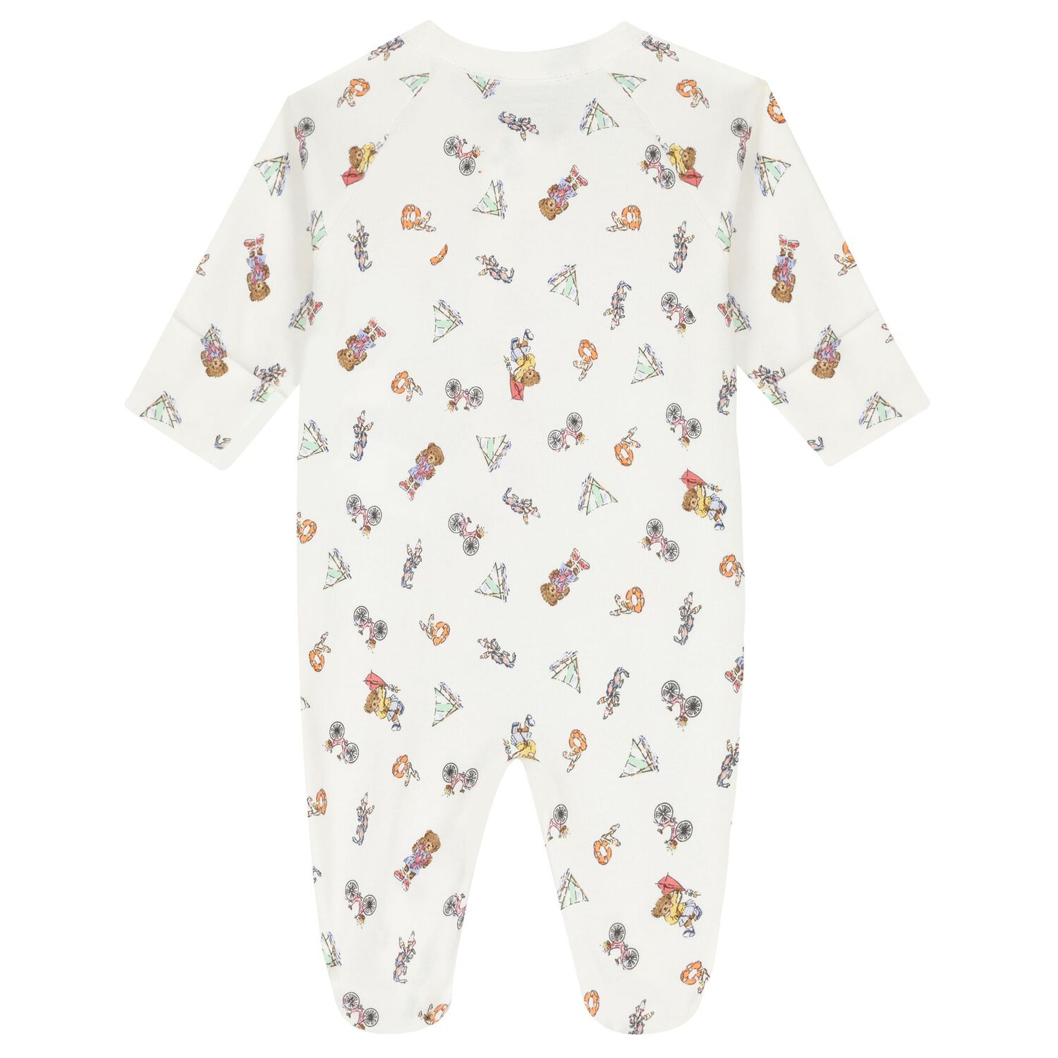 Baby Girls Ivory Teddy Bear Babygrow Gift Set, 1, hi-res image number null
