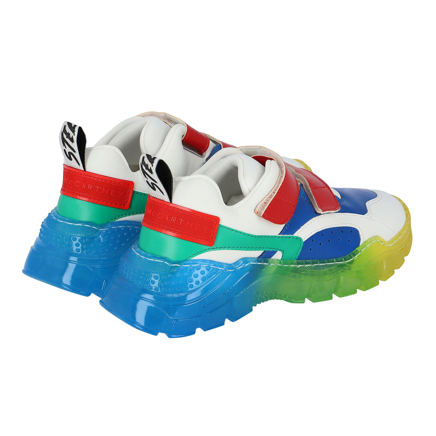 White Logo Velcro Trainers, 1, hi-res image number null