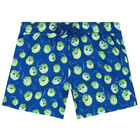 Boys Blue Puffer Fish Swim Shorts, 1, hi-res