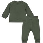 Baby Boys Green Logo Tracksuit, 1, hi-res