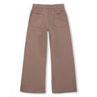 Girls Pink Wide Leg Trousers, 2, hi-res